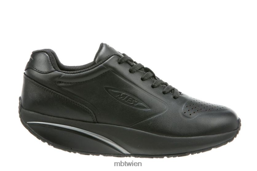 bei MBT Frauen 1997 Laufschuhe schwarzes Leder X64220211