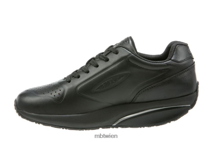 bei MBT Frauen 1997 Laufschuhe schwarzes Leder X64220211