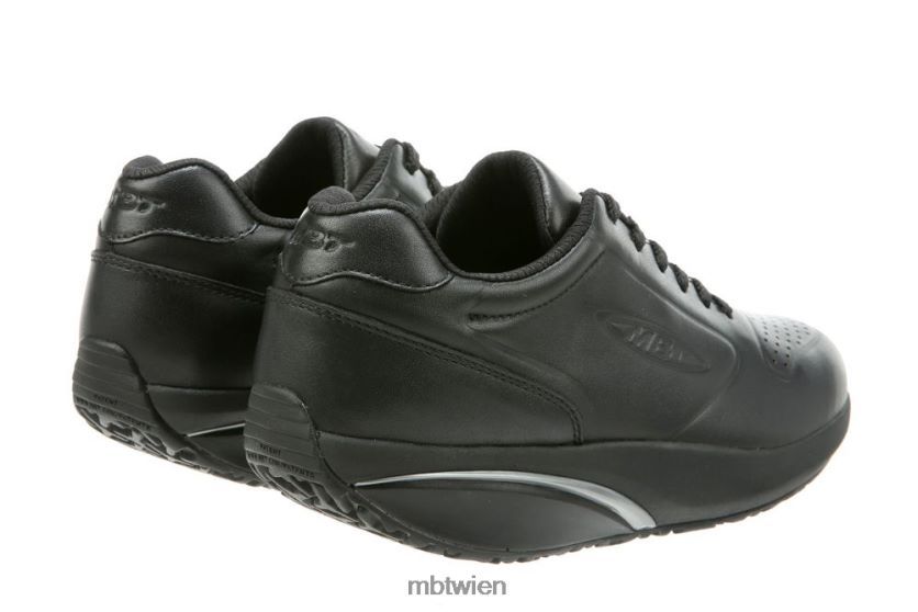 bei MBT Frauen 1997 Laufschuhe schwarzes Leder X64220211