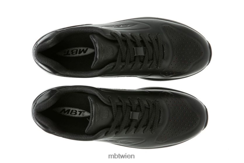 bei MBT Frauen 1997 Laufschuhe schwarzes Leder X64220211
