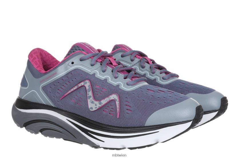 bei MBT Frauen 2000 Schnürschuhe Laufschuhe Folkstone-Grau X64220147