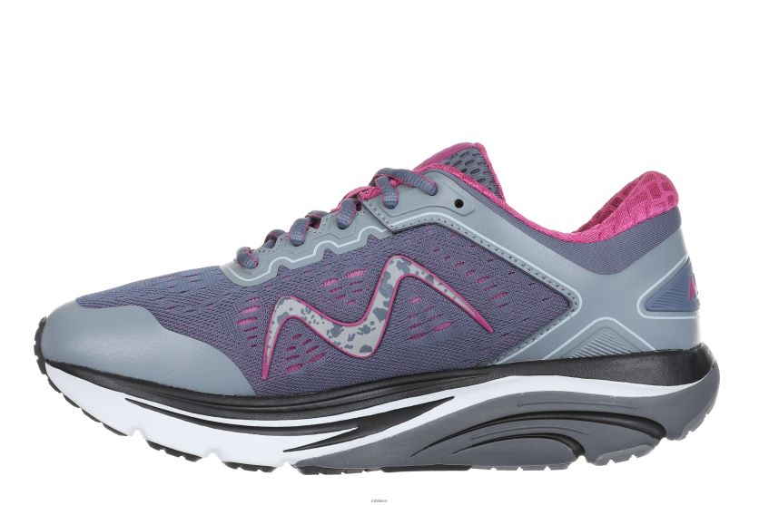 bei MBT Frauen 2000 Schnürschuhe Laufschuhe Folkstone-Grau X64220147