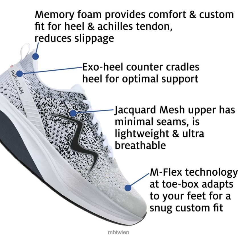 bei MBT Männer Huracan-3000 Laufschuhe weiß grau X6422033