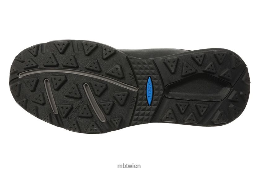 bei MBT Männer Terraschwarz Laufschuhe schwarzes Leder X6422074