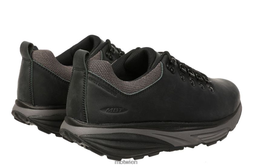 bei MBT Männer Terraschwarz Laufschuhe schwarzes Leder X6422074