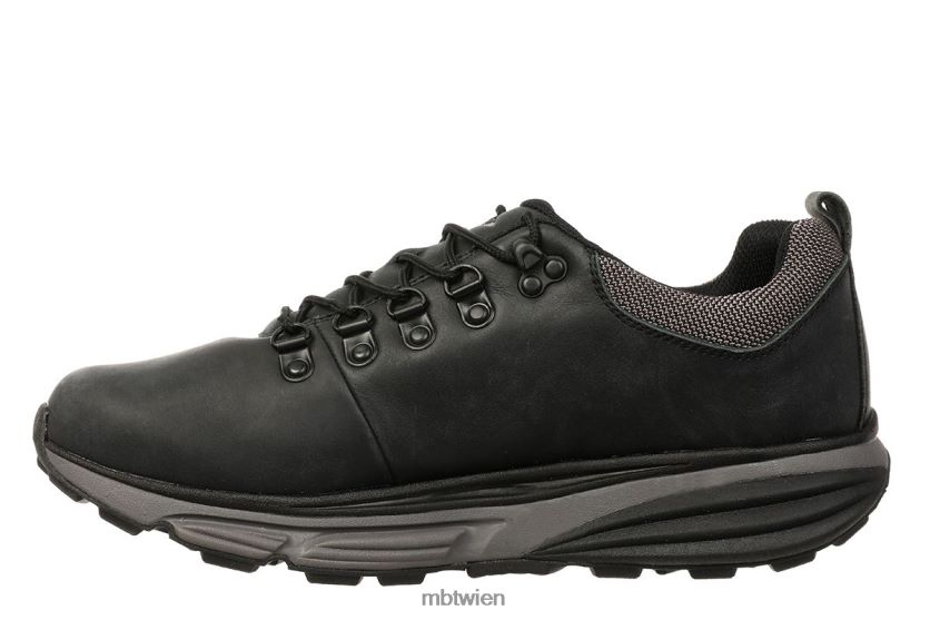 bei MBT Männer Terraschwarz Laufschuhe schwarzes Leder X6422074