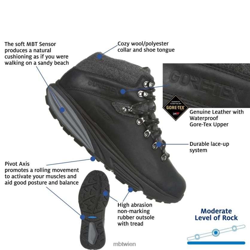 bei MBT Männer mt alpin Stiefel Schwarz X6422064
