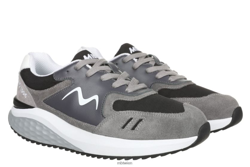 bei MBT Männer Soho 1996 Wanderschuhe Schwarz/Grau-Sensor X6422051