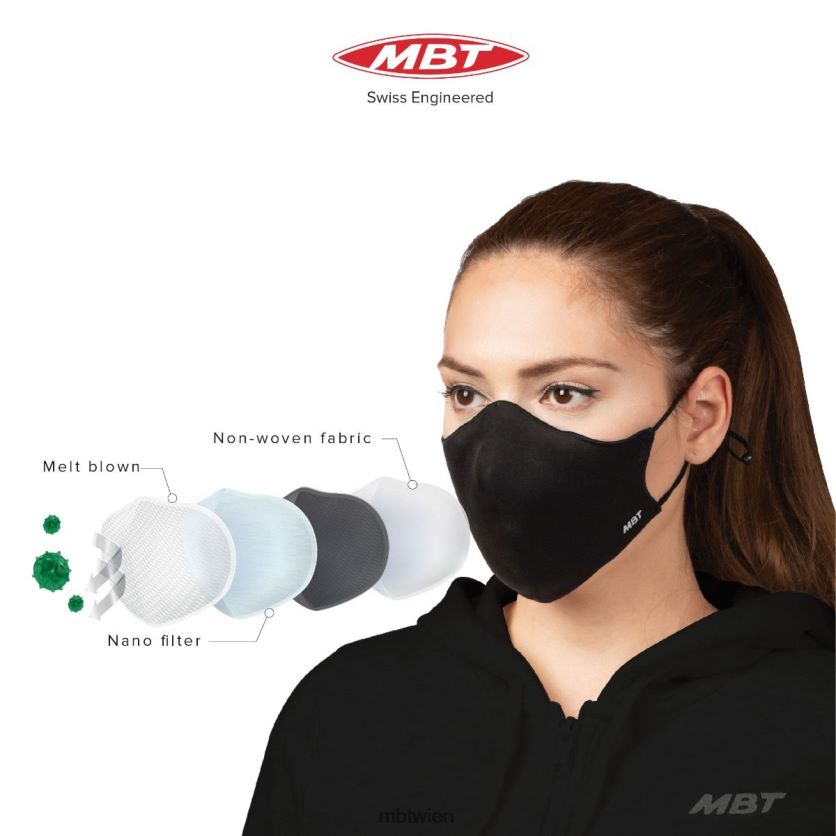 bei MBT unisex 3D-Sportmaske Zubehör Schwarz X64220250